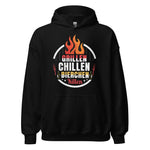 Cooler Grill-Kapuzenpullover | Spruch: "GRILLEN! CHILLEN! Bierchen Killen!"