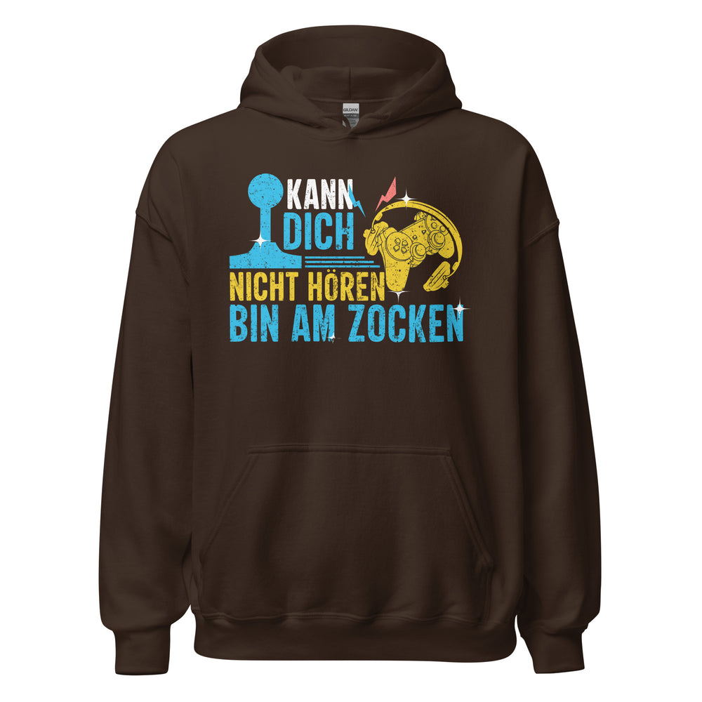 Cooler Gaming-Kapuzenpullover | Spruch: "Kann dich nicht hören, am Zocken!"