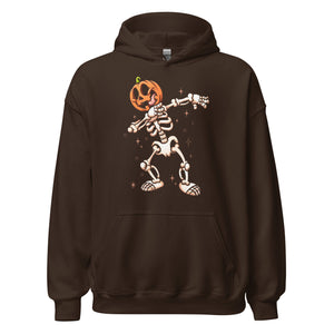 Halloween Hoodie: Dancing Skull - Einzigartiger Kapuzenpullover mit tanzendem Skelett