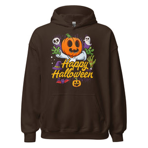 Halloween Hoodie: Happy Halloween - Kürbis Zeit für gruseligen Style