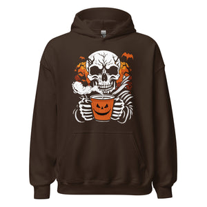 Hoodie: Skull Coffee - Kaffee Zeit. Gruseliger Pullover für Kaffeegenuss mit Stil