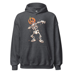 Halloween Hoodie: Dancing Skull - Einzigartiger Kapuzenpullover mit tanzendem Skelett