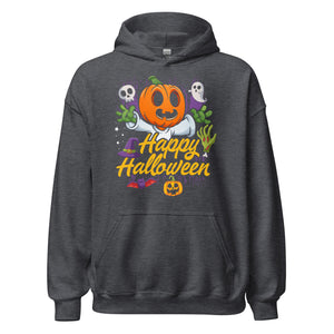 Halloween Hoodie: Happy Halloween - Kürbis Zeit für gruseligen Style