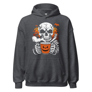 Hoodie: Skull Coffee - Kaffee Zeit. Gruseliger Pullover für Kaffeegenuss mit Stil