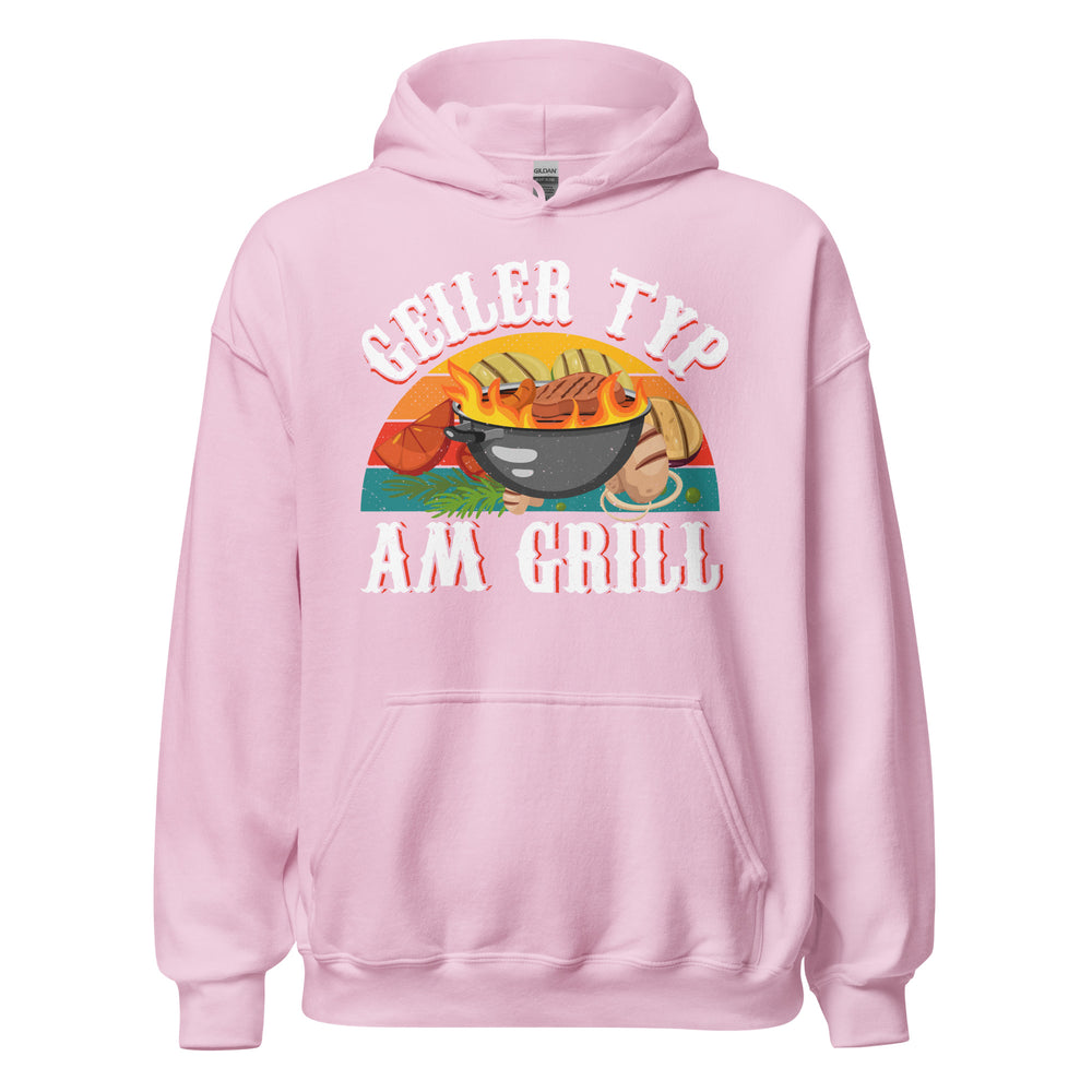 Cooler Grill-Kapuzenpullover | Spruch: "Geiler Typ am Grill!"