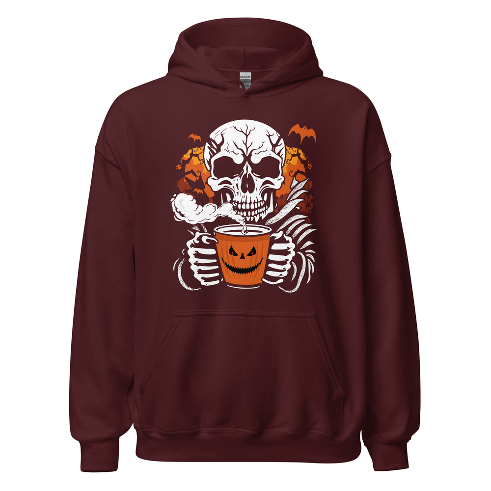 Hoodie: Skull Coffee - Kaffee Zeit. Gruseliger Pullover für Kaffeegenuss mit Stil