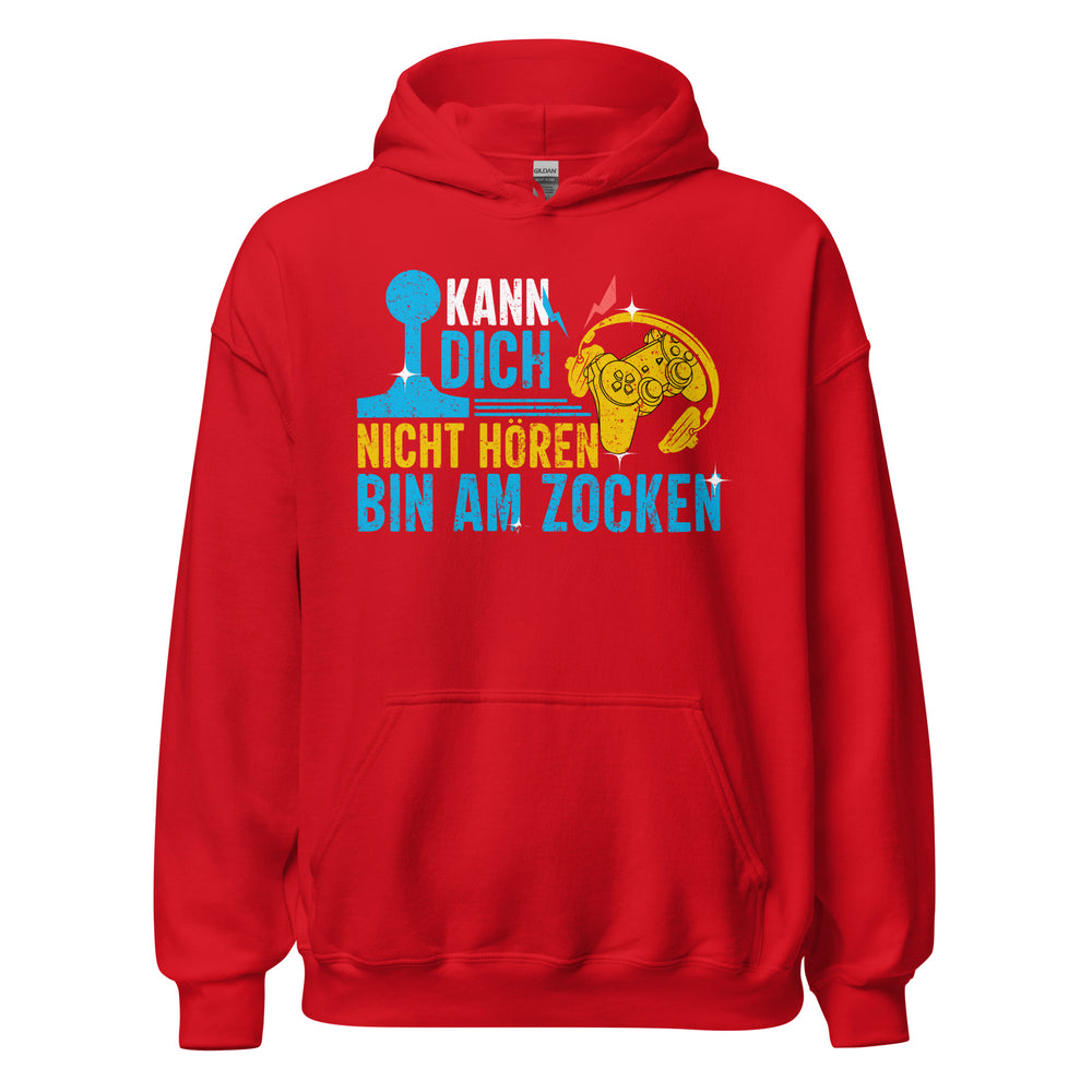 Cooler Gaming-Kapuzenpullover | Spruch: "Kann dich nicht hören, am Zocken!"