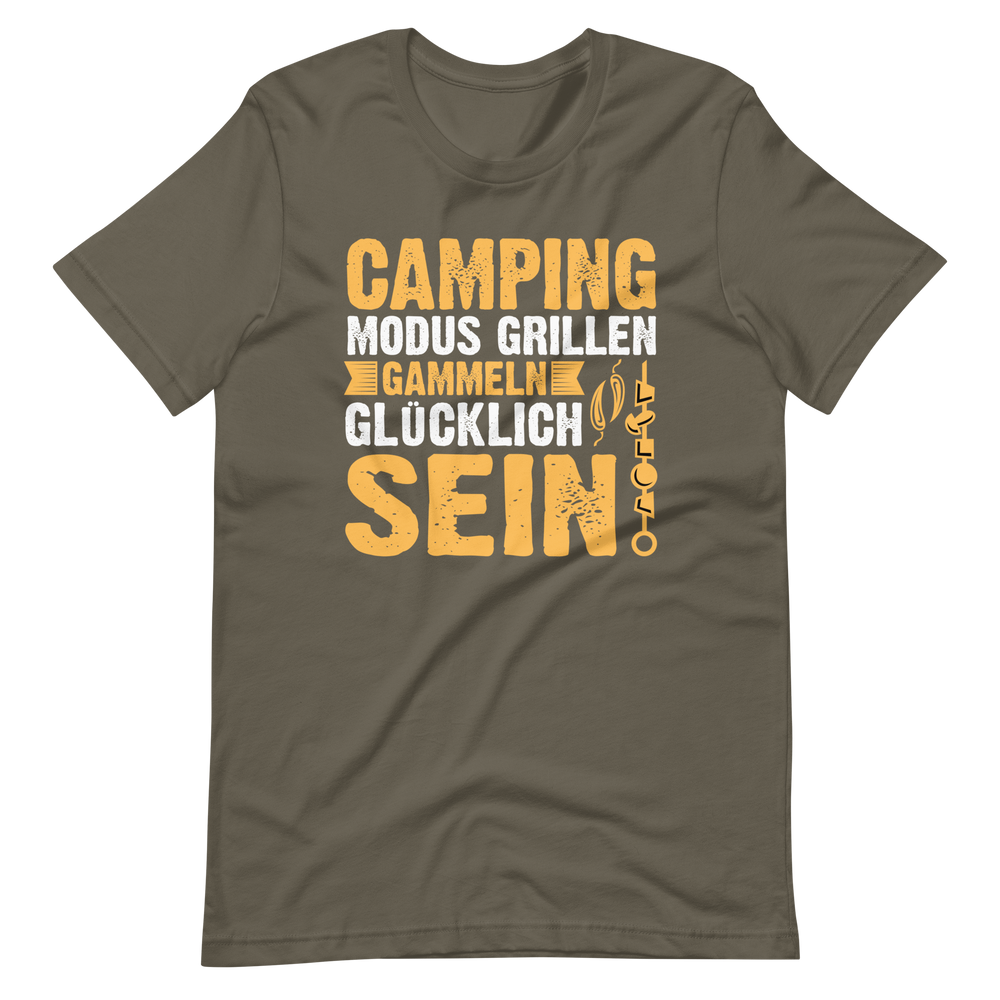 Camping Modus T-Shirt - Grillen, Gammeln, Glücklich sein