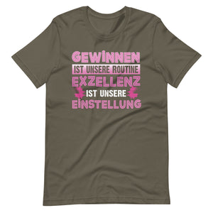 Gewinnen ist unsere Routine - Cheerleading T-Shirt