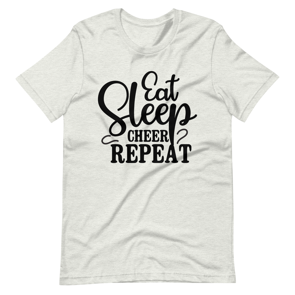 Eat Sleep Cheer Repeat T-Shirt - Lustiges Cheerleading-Shirt