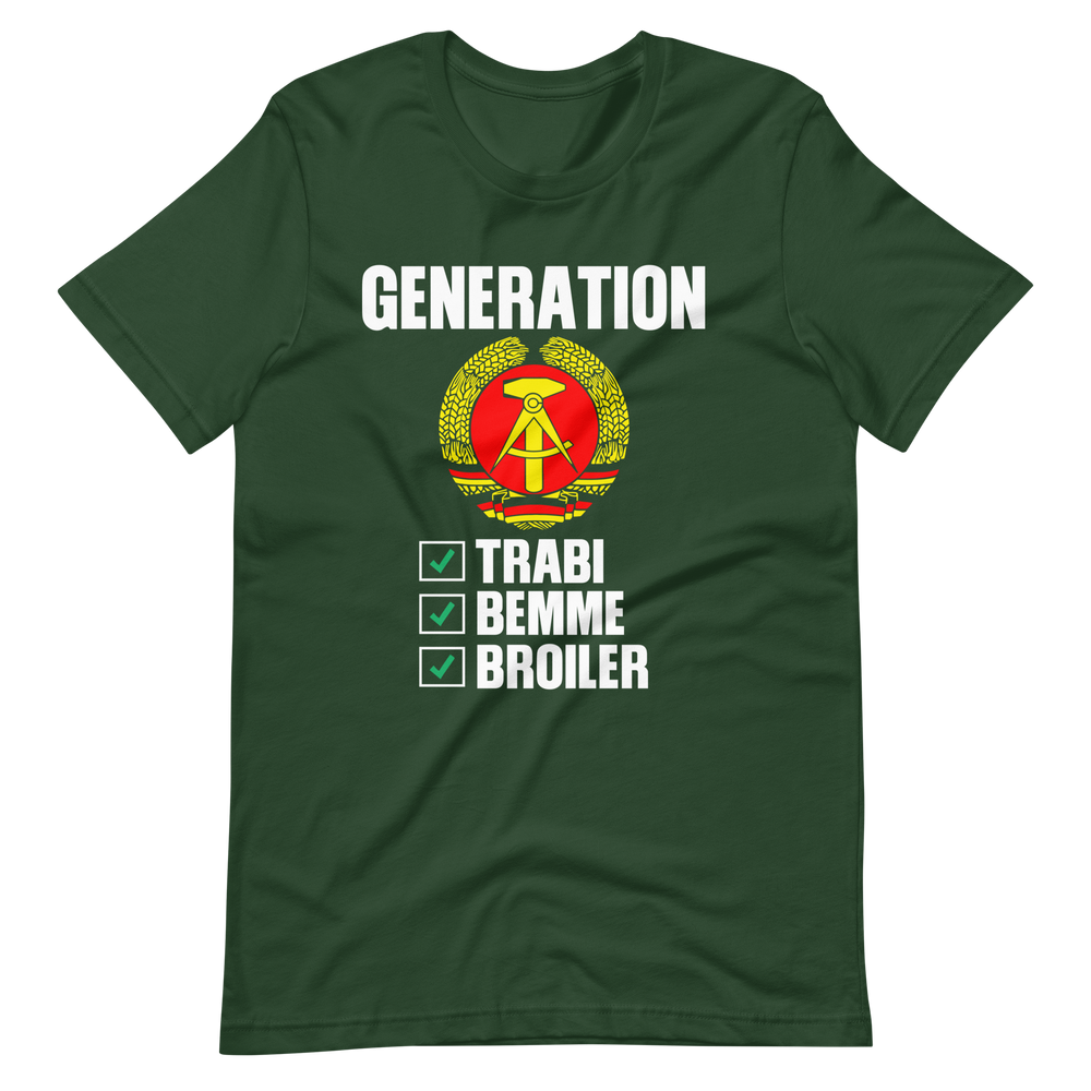 Generation DDR T-Shirt, Trabi, Bemme, Broiler