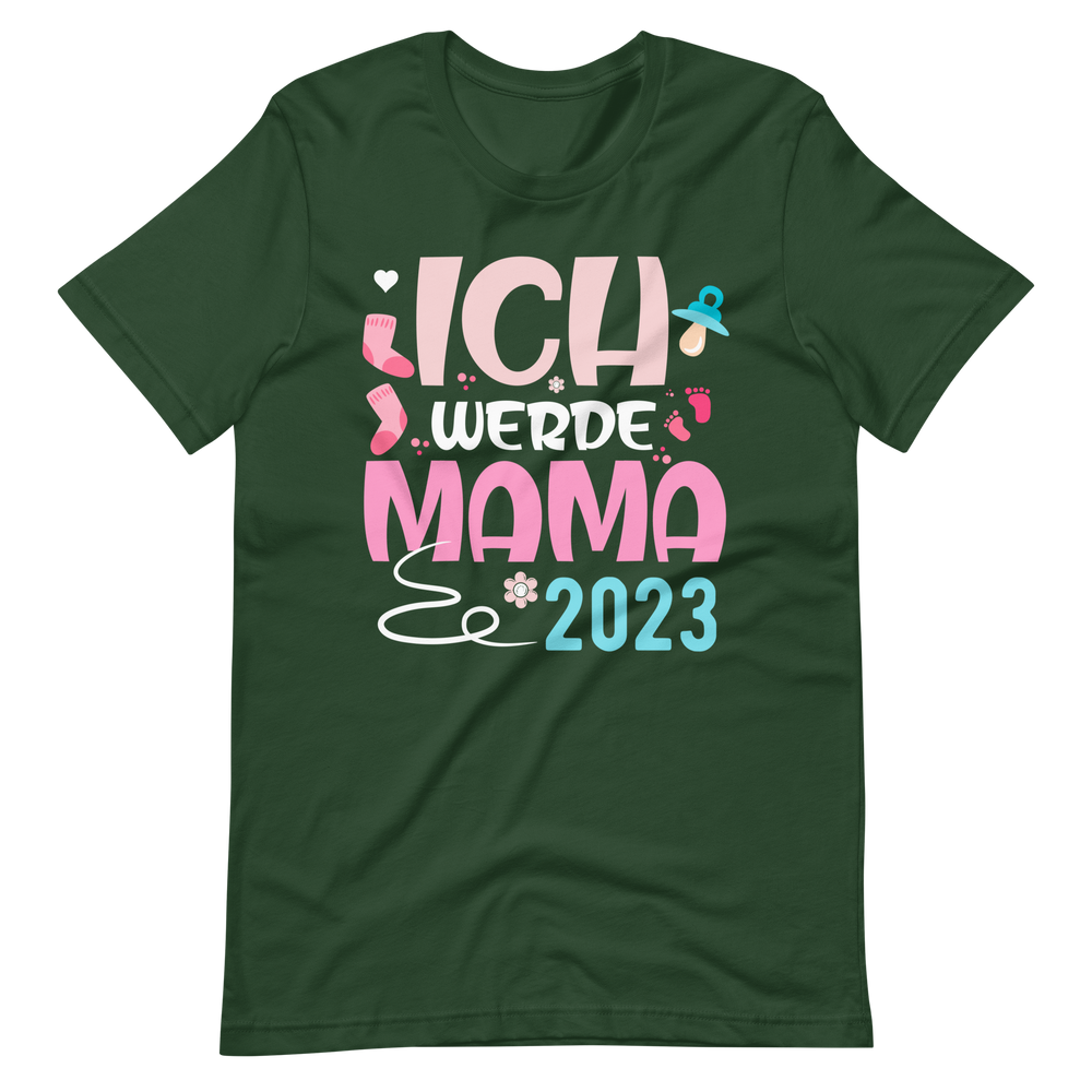 Lustiges T-Shirt "Ich werde Mama - 2023" für werdende Mütter