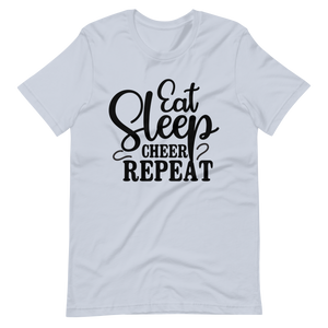 Eat Sleep Cheer Repeat T-Shirt - Lustiges Cheerleading-Shirt