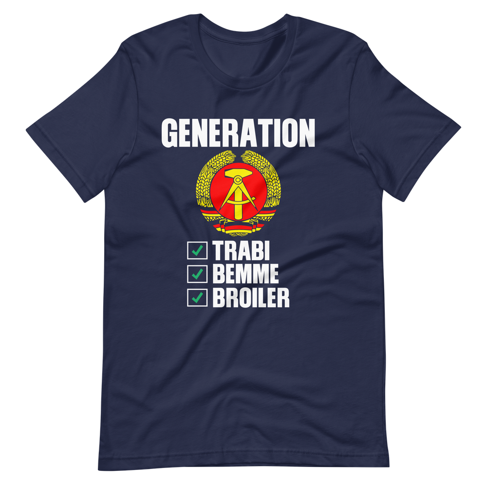 Generation DDR T-Shirt, Trabi, Bemme, Broiler