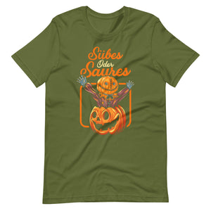 Halloween T-Shirt: Suesses ODER Saures - Süßer Gruselspaß