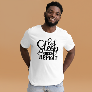 Eat Sleep Cheer Repeat T-Shirt - Lustiges Cheerleading-Shirt