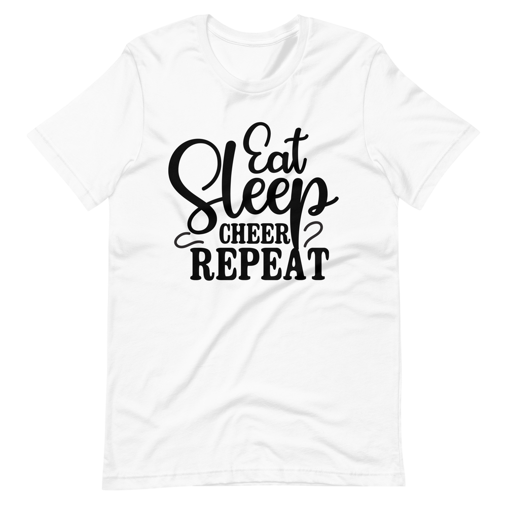 Eat Sleep Cheer Repeat T-Shirt - Lustiges Cheerleading-Shirt