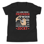 Gamer-Liebe pur: T-Shirt - Ich liebe es, wenn meine Freundin mit mir zockt!