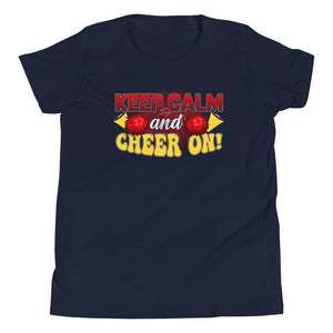 Keep Calm and CHEER ON! Cheerleading Spruch - Dein motivierendes T-Shirt