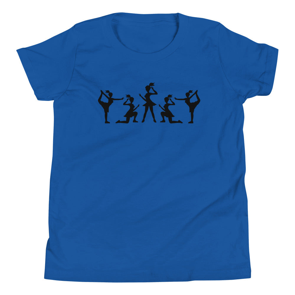 Einzigartiges Kinder T-Shirt: Cheerleading Multi Logo Cheer für kleine Sportskanonen