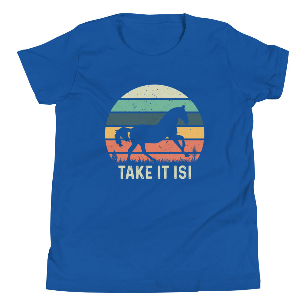 Pferde-Liebe im Fokus: Take it ISI T-Shirt mit Charme!